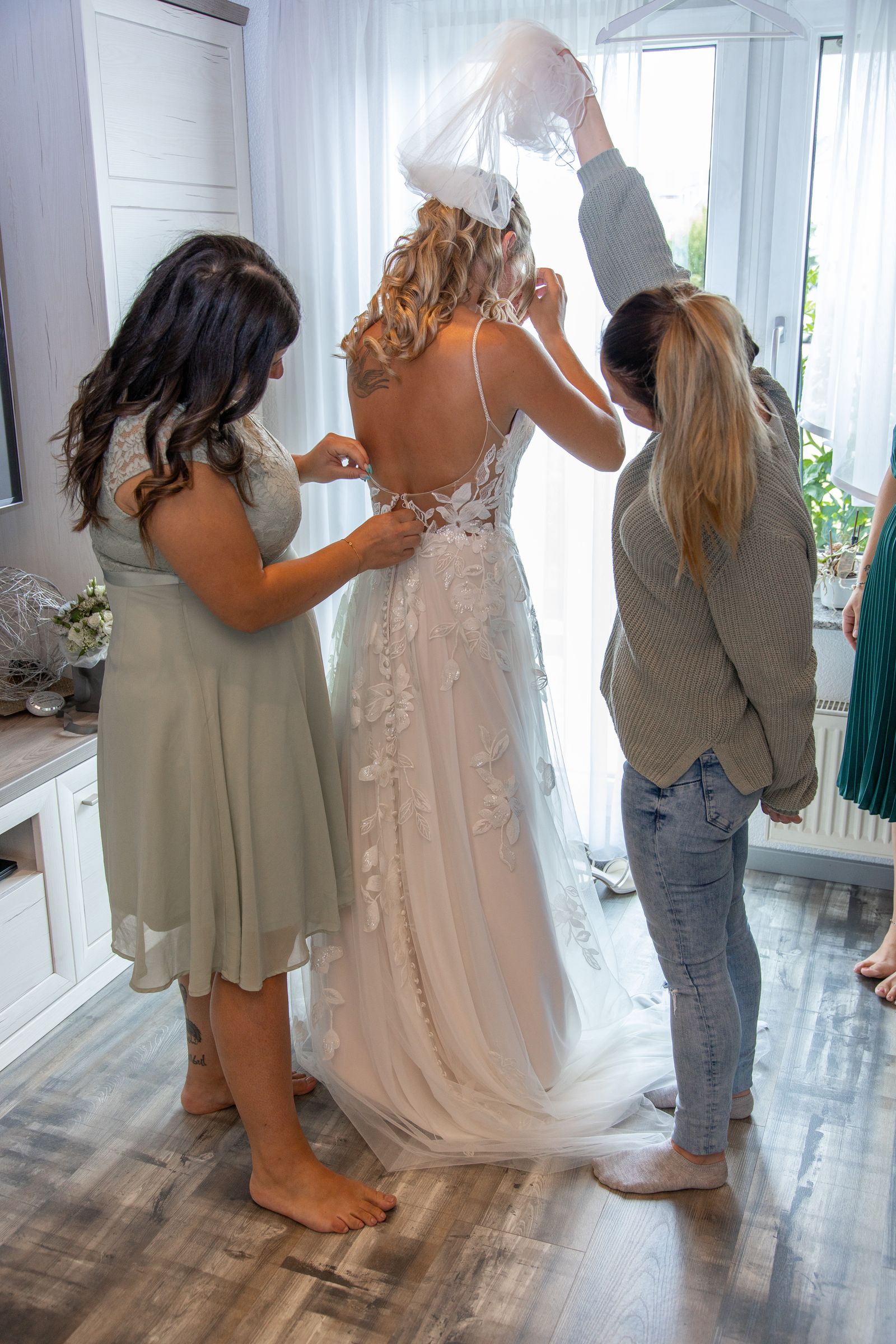 Getting-Ready-Fotos Hochzeit Renningen