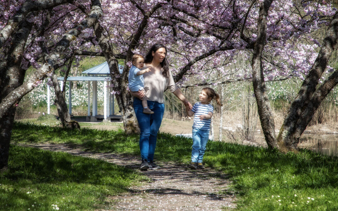 So ein tolles Familienshooting in Sindelfingen-Darmsheim während der Blüte der japanischen Zierkirschen