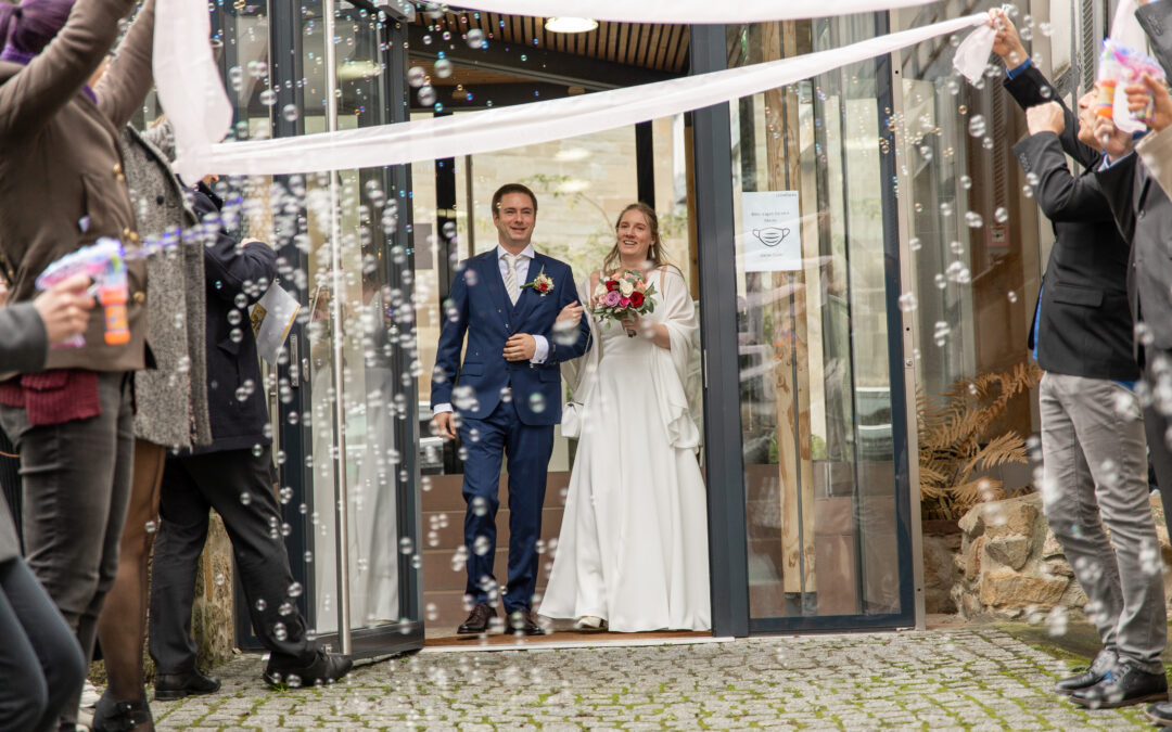 Die standesamtliche Hochzeit von Natascha und Steffen im Stadtmuseum Leonberg