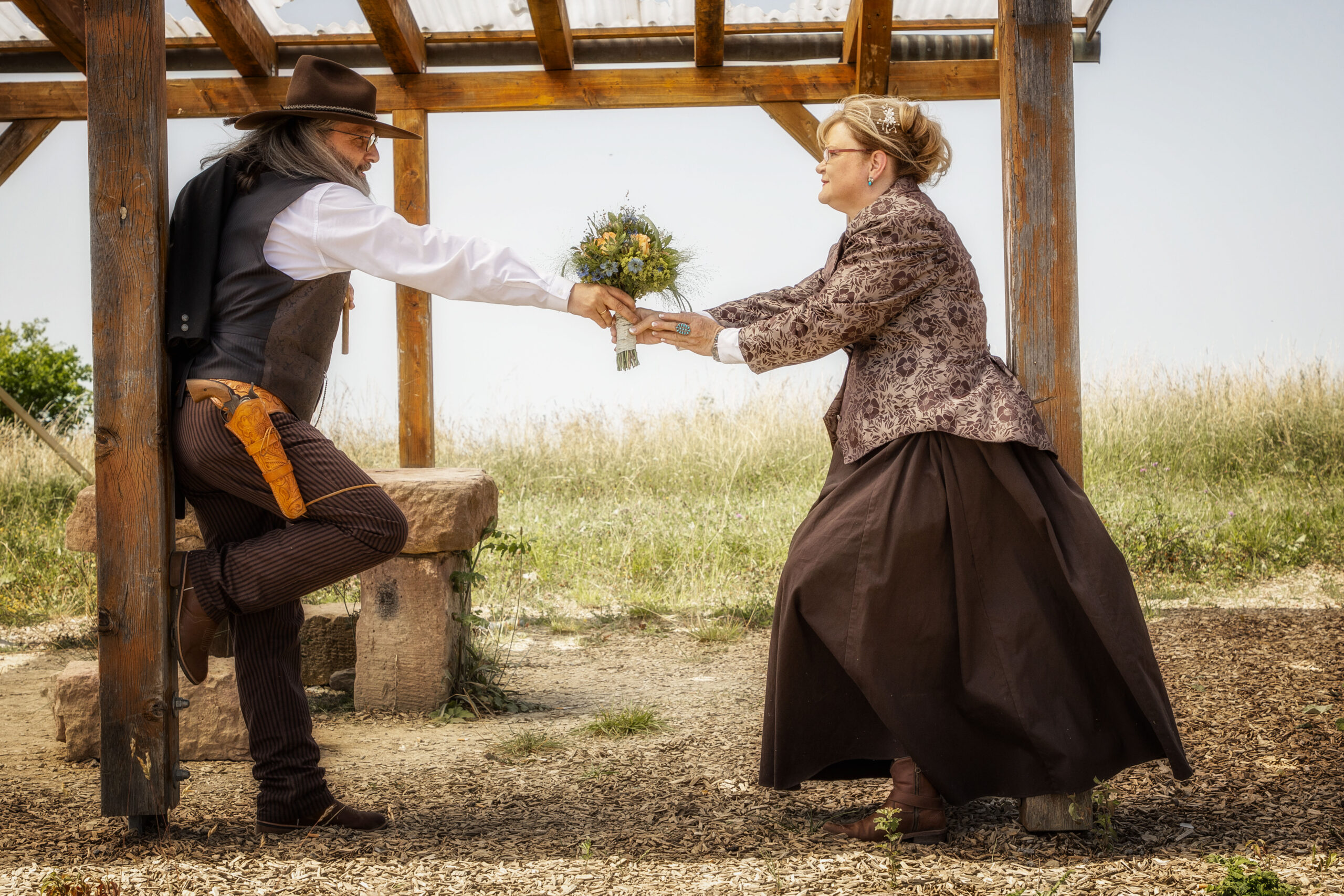 Hochzeitsbilder Country-Westernhochzeit Althengstett
