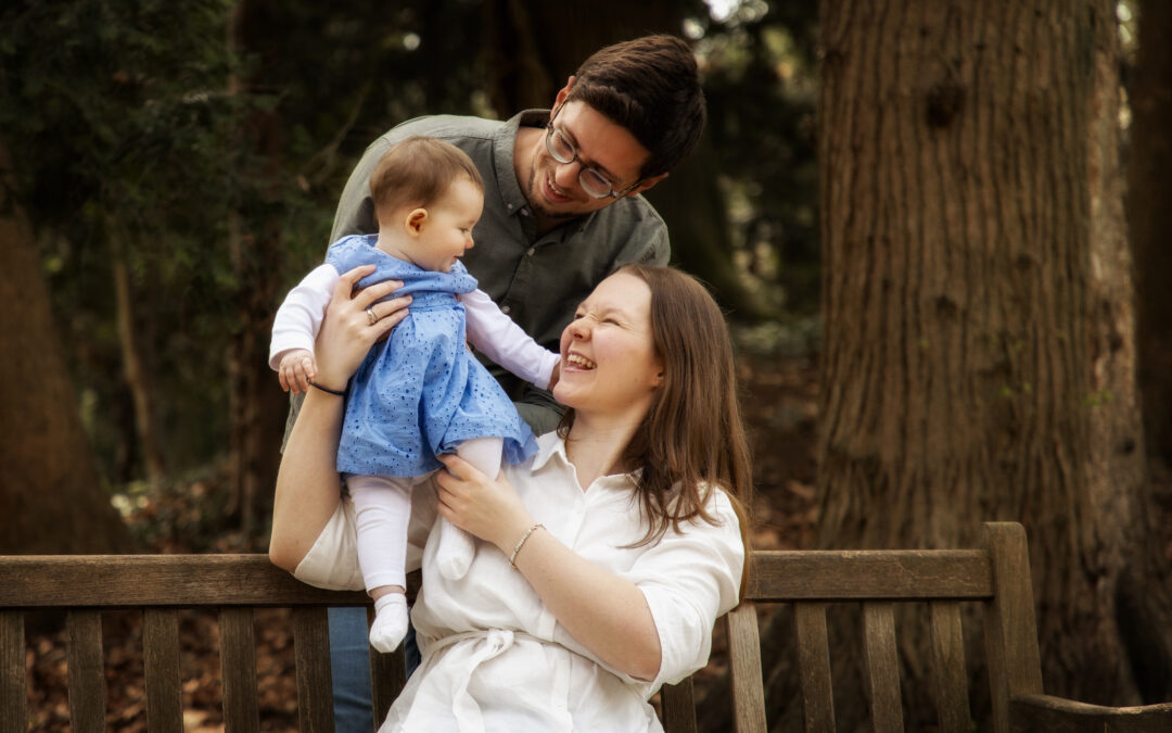 Familienbilder im botanischen Garten Hohenheim