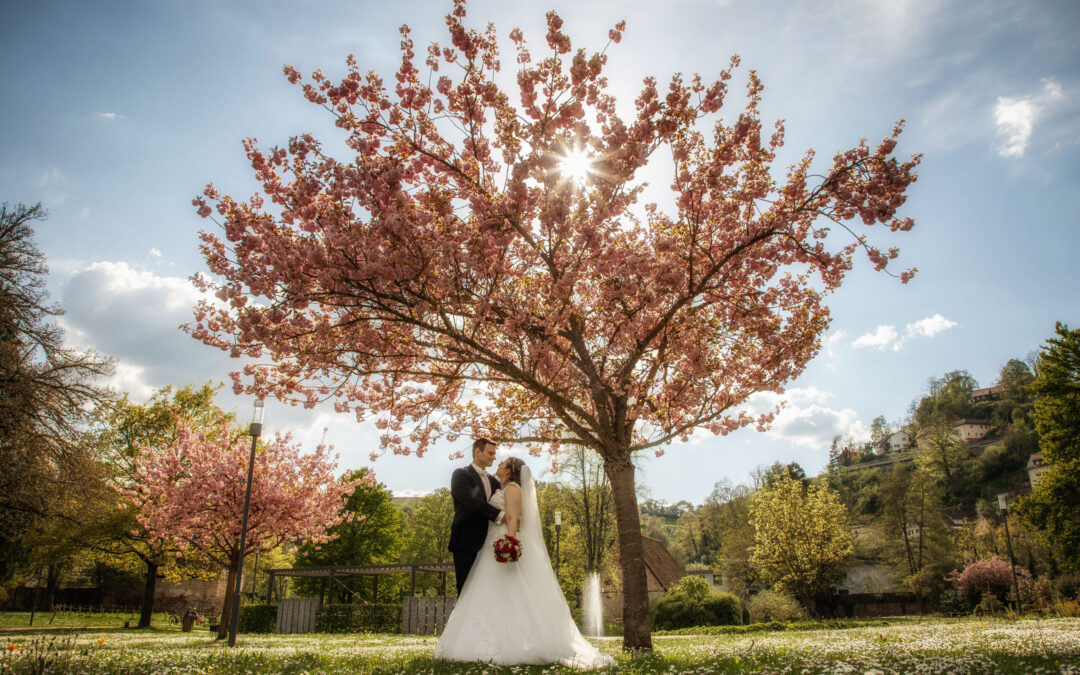 Die kirchliche Hochzeit von Nicole und Daniel in der Martinskirche Gechingen – mit Brautpaarshooting in Wildberg