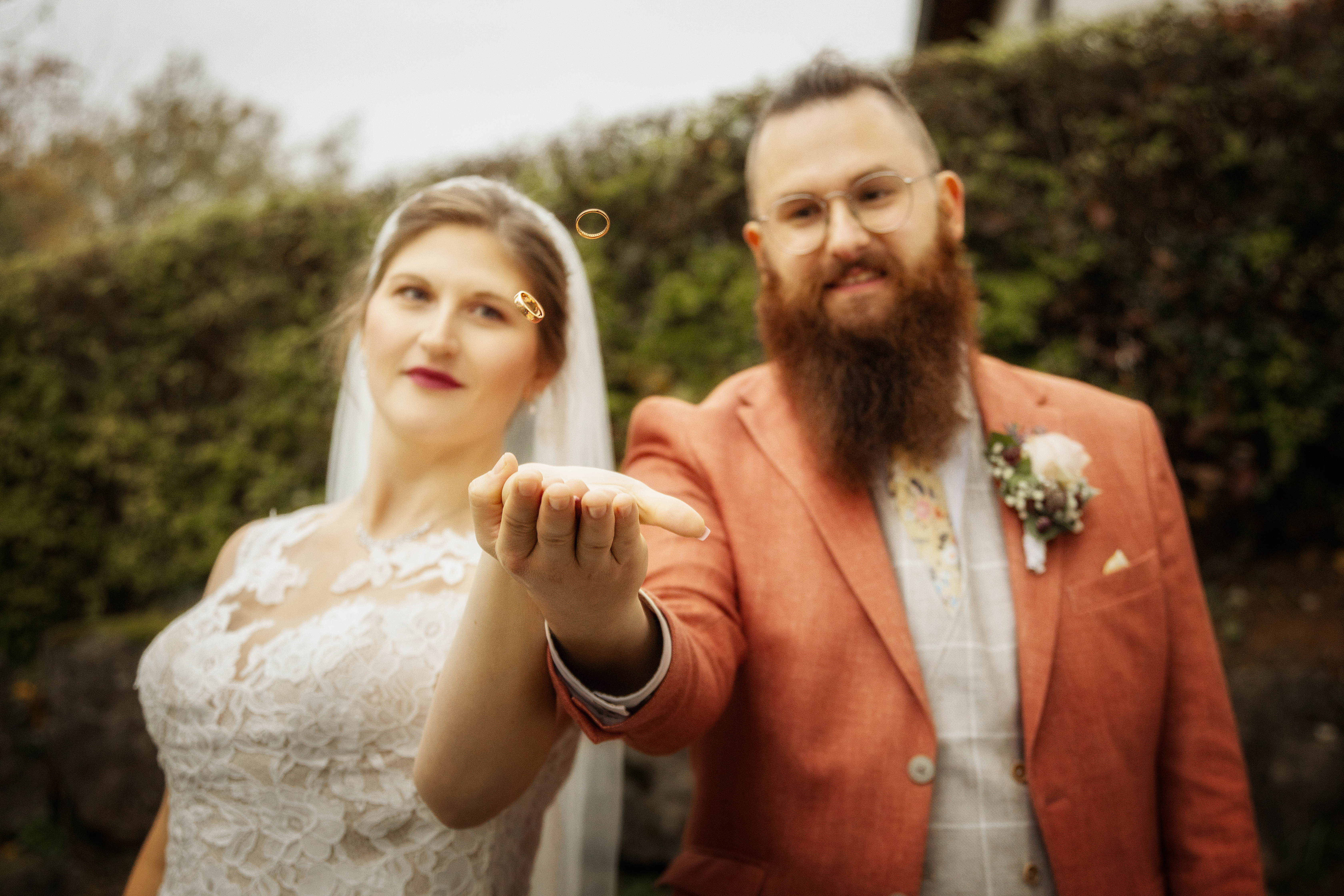 Hochzeitsfotos mit Ringwurf Nagold