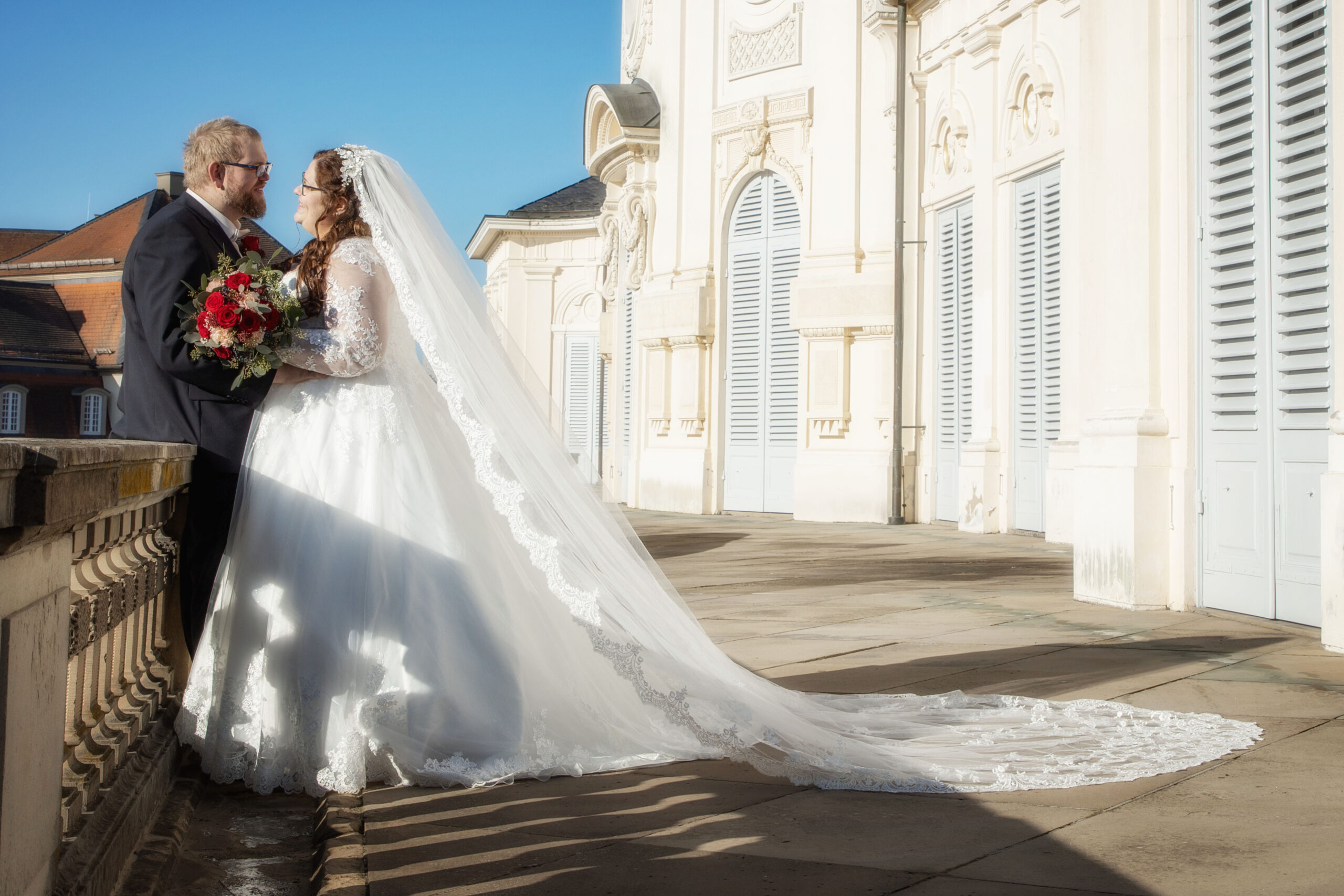 Hochzeitsfotos Schloss Solitude Stuttgart