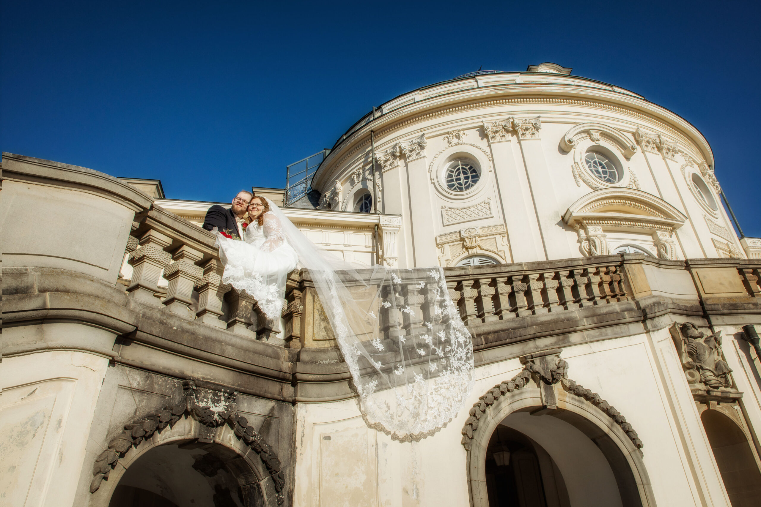 Hochzeitsfotos Schloss Solitude Stuttgart